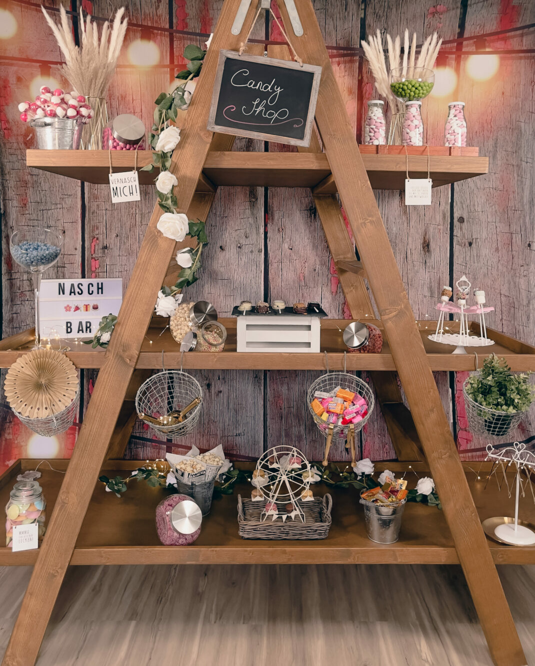 Candybar für Hochzeit mieten
